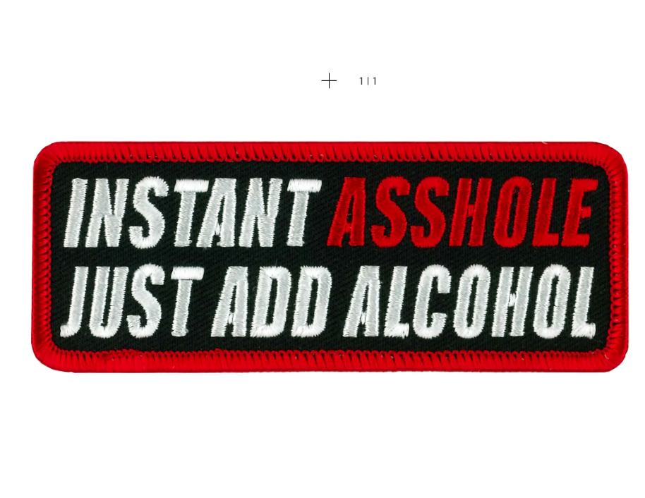 PATCH INSTANT ASSHOLE ALCOHOL-PPL9187 : 4W 2H - HighwayLeather