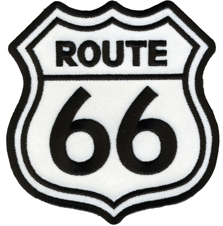 PATCH ROUTE 66-PPL9295 : 4W 4H - HighwayLeather