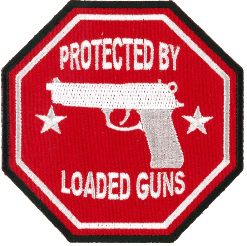 PATCH PROTECTED BY LOADED GUNS-PPL9329 : 3W 3H - HighwayLeather