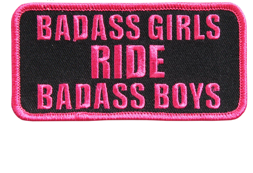 PATCH BADASS GIRLS RIDE-PPL9399 : 4W 2H - HighwayLeather