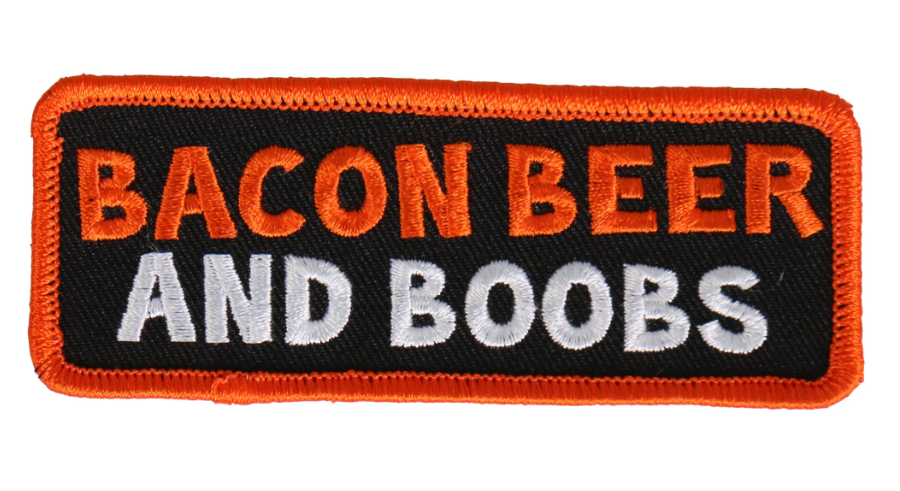 PATCH BACON BEER AND BOOBS-PPL9499 : 4"X1" - HighwayLeather