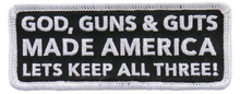 PATCH GOD, GUNS GUTS-PPL9765 : 4"X2" - HighwayLeather