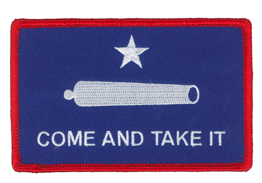 PATCH COME TAKE IT BLUE-PPL9842 : 4"X3" - HighwayLeather