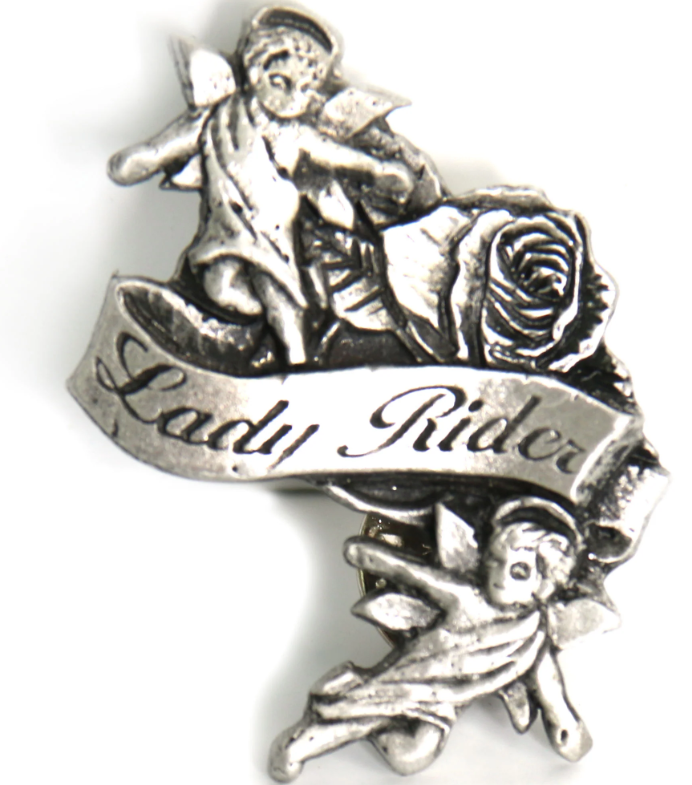 PIN LADY RIDER ANGELS-PNA1041 - HighwayLeather