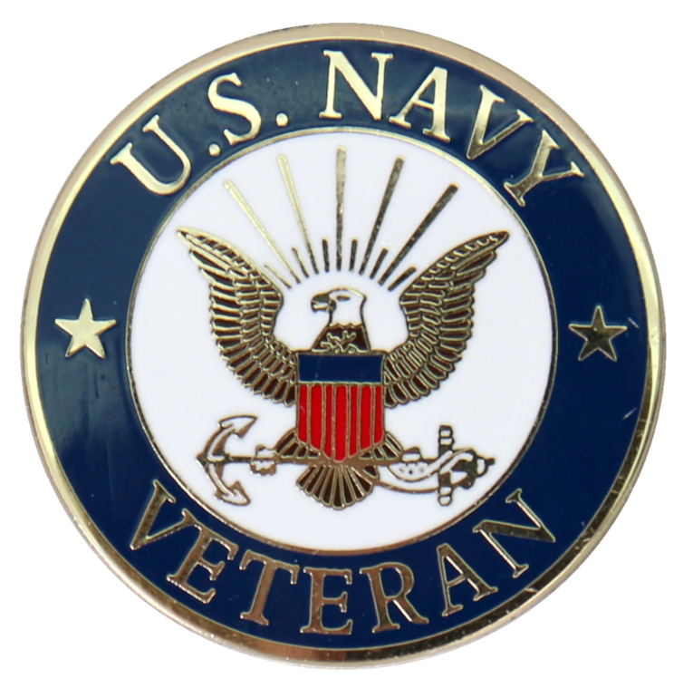 PIN US NAVY VETERAN-PNF2008 - HighwayLeather