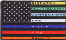 PATCH ALL THIN LINE COLORS 4"-PPQ1023 : 2.5"X4" - HighwayLeather