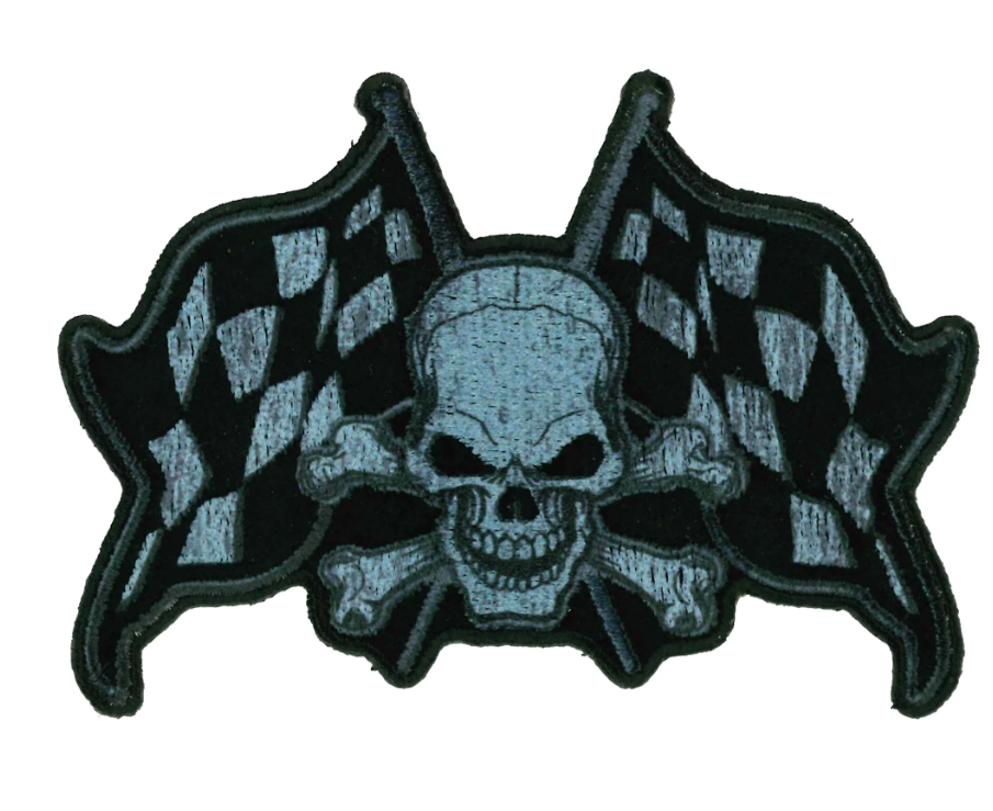 PATCH CHECKERED FLAGS 11"-PPQ1829 : 11"X7.5" - HighwayLeather