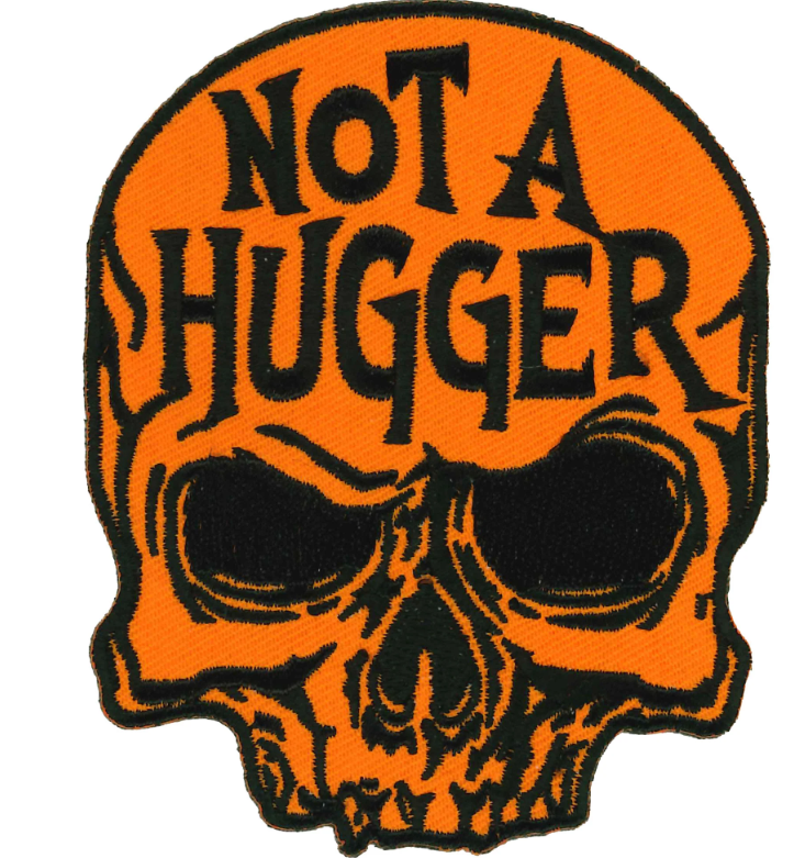 PATCH NOT A HUGGER 3"-PPQ1960 : 3"X4" - HighwayLeather