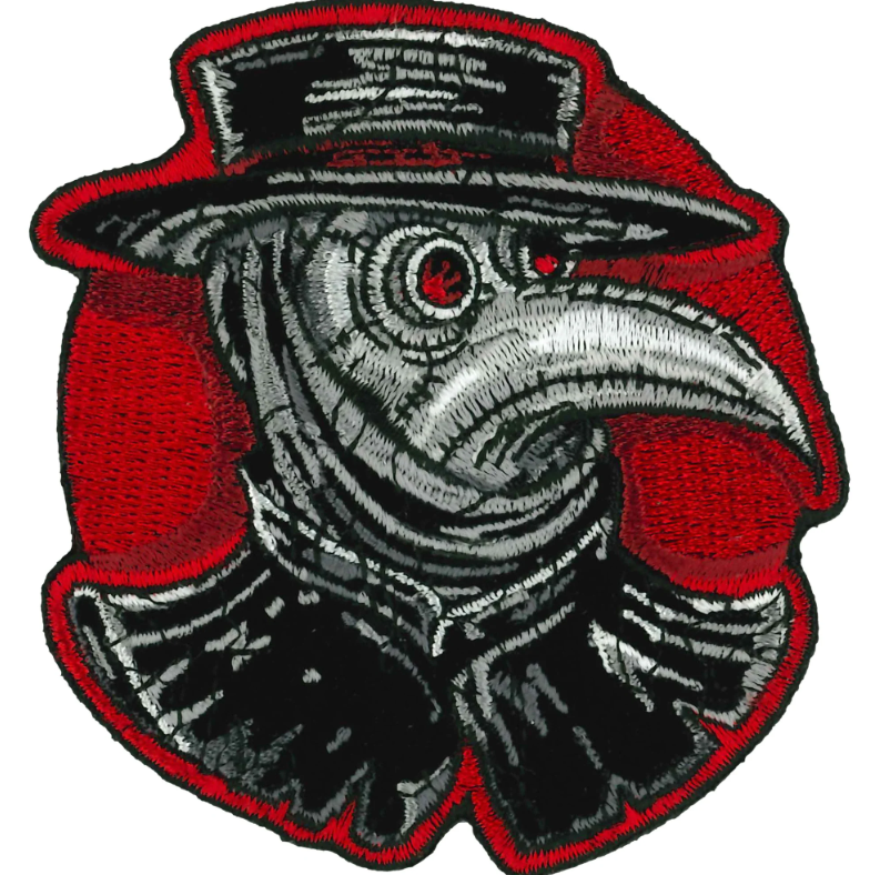 PATCH PLAGUE DOCTOR 3"-PPQ1980 : 3"X3.5" - HighwayLeather