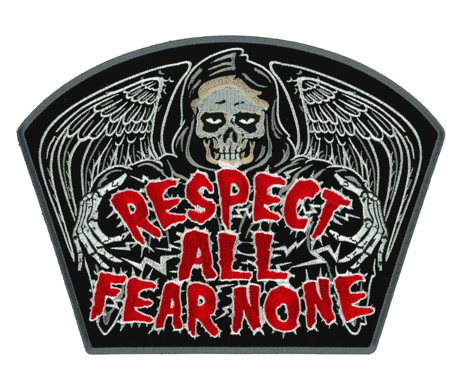 PATCH RESPECT ALL FEAR NONE 10-PPQ1997 : 10"X7.5" - HighwayLeather