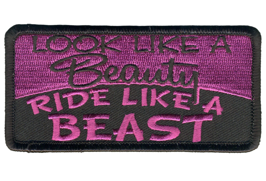 PATCH BEAUTY BEAST-PPL9908 : 4"X2" - HighwayLeather