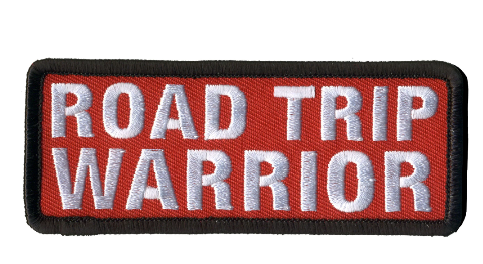 PATCH ROAD TRIP WARRIOR-PPL9930 : 4"X1.5" - HighwayLeather