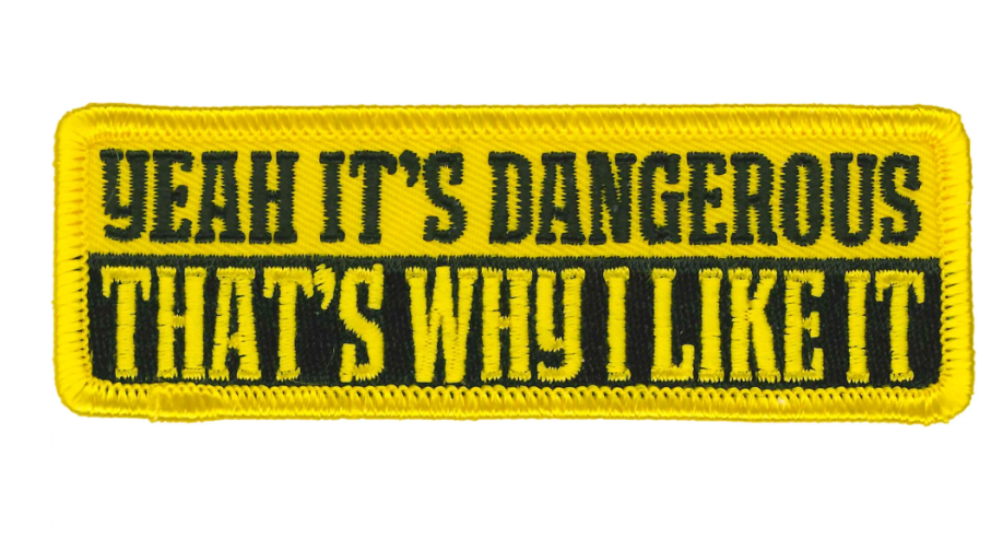 PATCH DANGEROUS-PPL9947 : 4"X2" - HighwayLeather