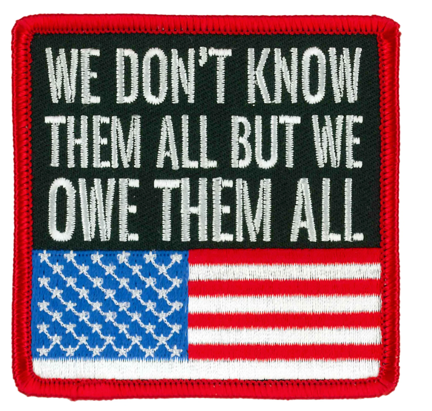 PATCH OWE THEM ALL-PPL9965 : 3"X3" - HighwayLeather