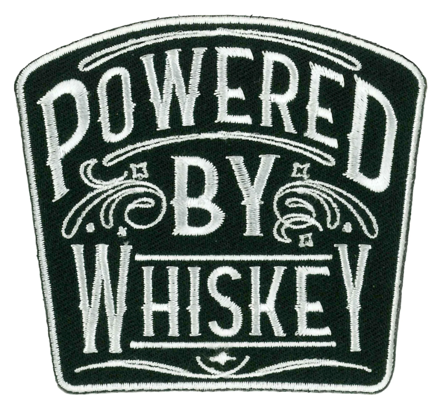 PATCH POWERED BY WHISKEY-PPL9967 : 3"X3" - HighwayLeather