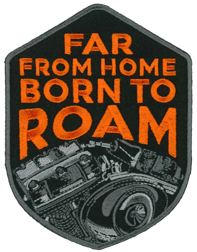 PATCH FAR FROM HOME-PPL9986 : 3"X4" - HighwayLeather