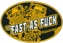 PATCH FAST AS FUCK-PPL9987 : 4"X2" - HighwayLeather