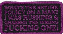 PATCH RETURN POLICY-PPL9997 : 4"X2" - HighwayLeather