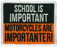 PATCH SCHOOL IMPORTANT-PPL9999 : 3"X3" - HighwayLeather