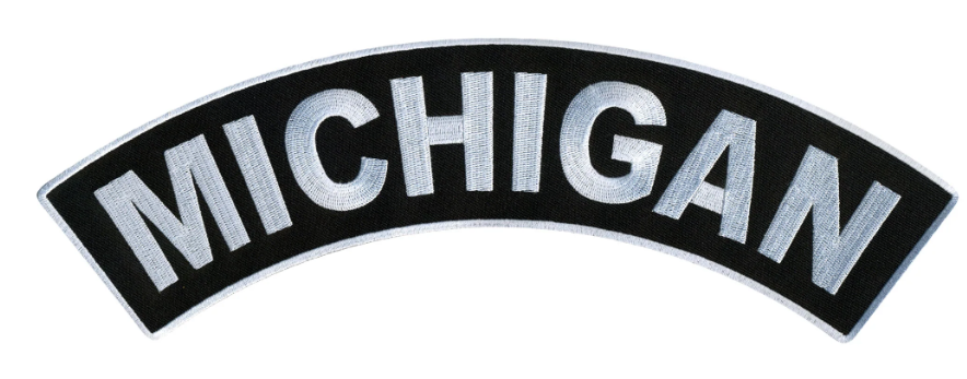 PATCH - MICHIGAN TOP ROCKR 4"-PPM4044 : 4W 1H - HighwayLeather