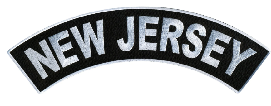 PATCH - NEW JERSEY TOP RKR 4"-PPM4060 : 4W 1H - HighwayLeather