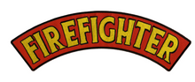 PATCH FIREFIGHTER TOP ROCK 12"-PPM4131 : 12W 3H - HighwayLeather