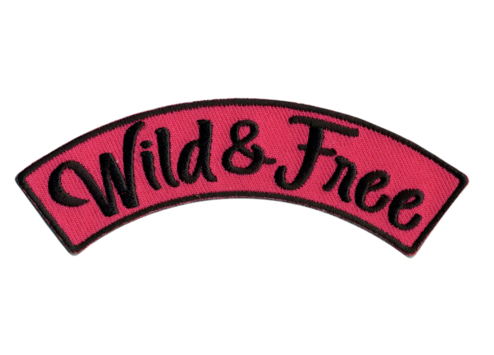 PATCH WILD AND FREE TOP RK 4"-PPM4212 : 4W 1H - HighwayLeather