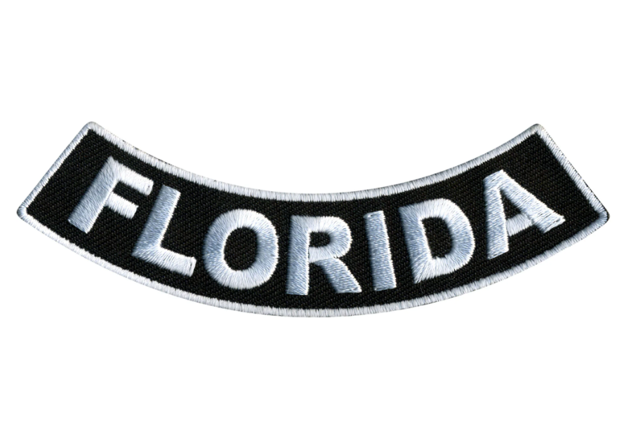 PATCH - FLORIDA BTM ROCKER 12"-PPM5017 : 12W 3H - HighwayLeather