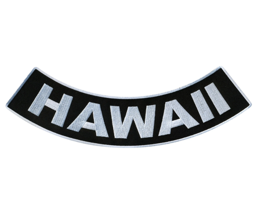 PATCH - HAWAII BTM ROCKER 12"-PPM5021 : 12W 3H - HighwayLeather