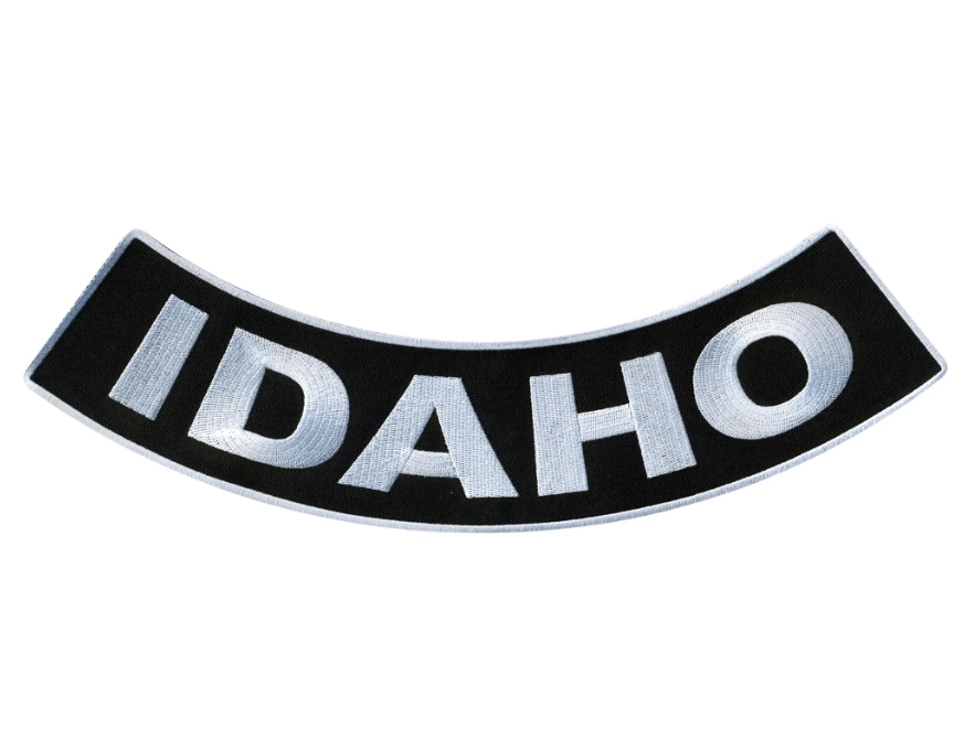 PATCH - IDAHO BTM ROCKER 4"-PPM5024 : 4W 1H - HighwayLeather