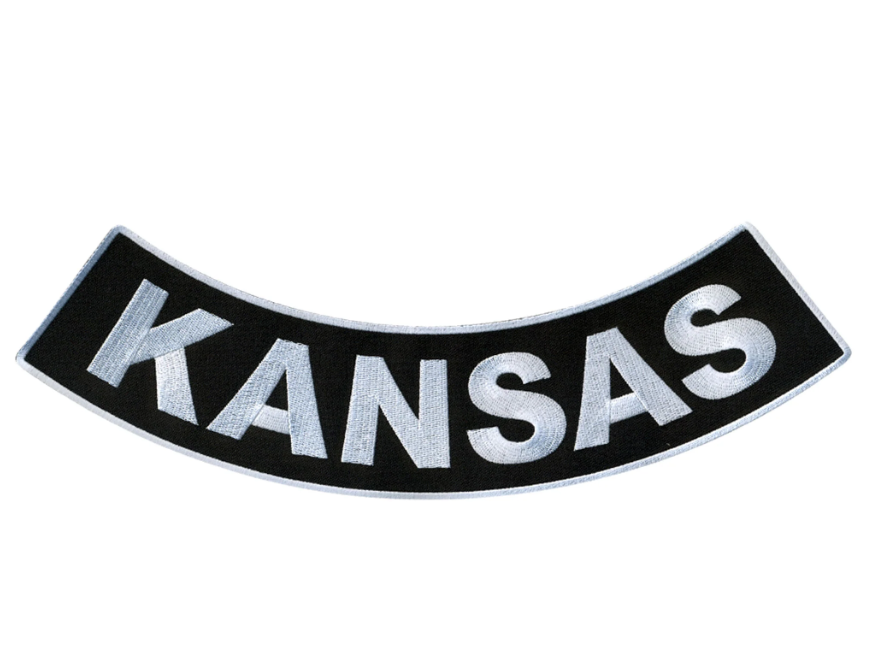 PATCH - KANSAS BTM ROCKER 4"-PPM5032 : 4W 1H - HighwayLeather