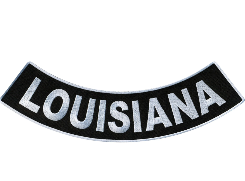 PATCH - LOUISIANA BTM RCKR 12"-PPM5035 : 12W 3H - HighwayLeather