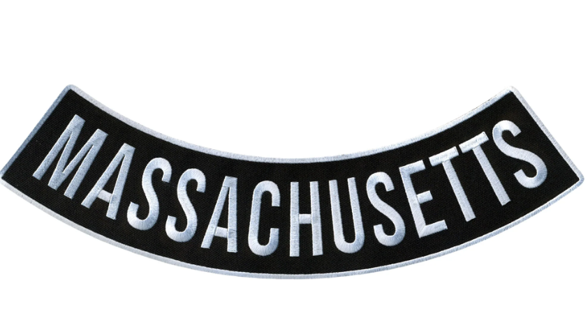 PATCH - MASSACHUSETTS BTM 12"-PPM5041 : 12W 3H - HighwayLeather