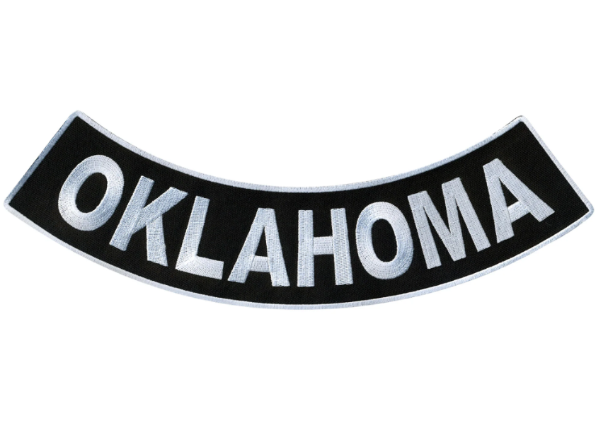 PATCH - OKLAHOMA BTM ROCKR 12"-PPM5071 : 12W 3H - HighwayLeather