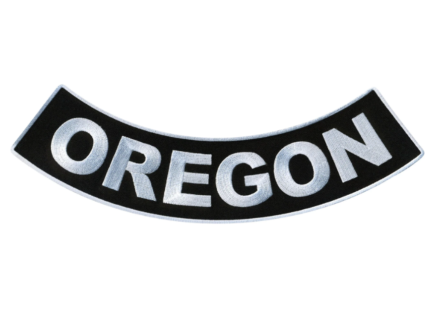 PATCH - OREGON BTM ROCKER 4"-PPM5074 : 4W 1H - HighwayLeather