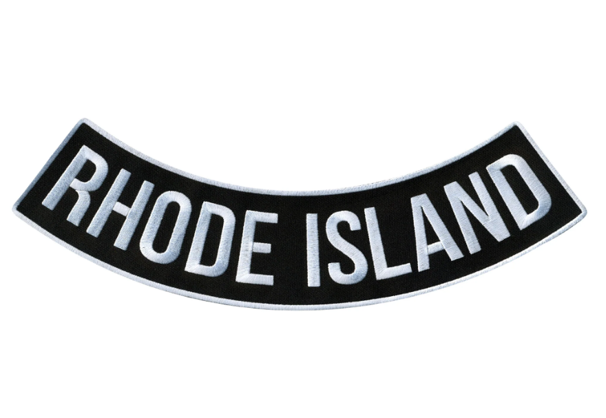 PATCH - RHODE ISLAND BTM 12"-PPM5077 : 12W 3H - HighwayLeather