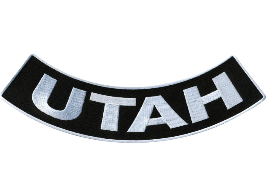 PATCH - UTAH BTM ROCKER 4"-PPM5088 : 4W 1H - HighwayLeather