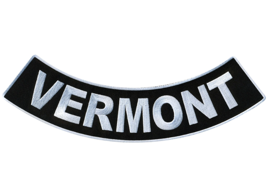 PATCH - VERMONT BTM ROCKER 4"-PPM5090 : 4W 1H - HighwayLeather