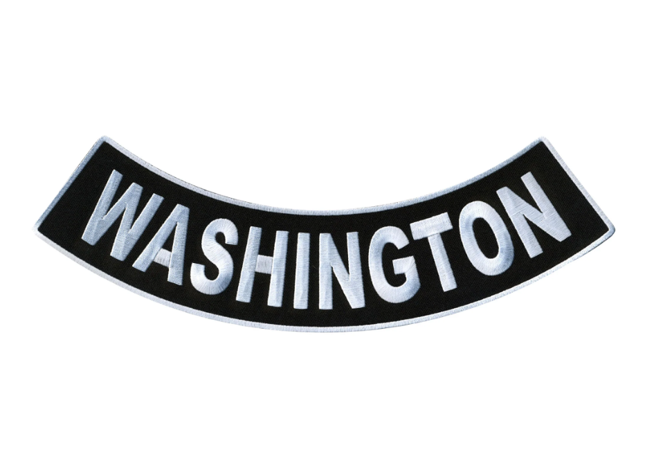 PATCH - WASHINGTON BTM RKR 12"-PPM5093 : 12W 3H - HighwayLeather