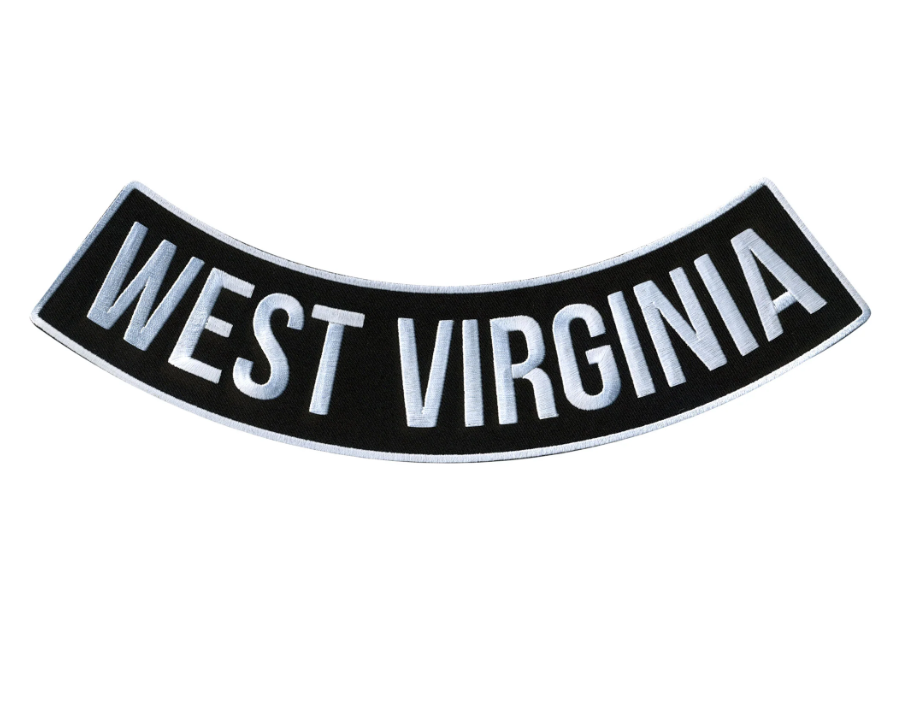 PATCH - WEST VIRGINIA BTM 12"-PPM5095 : 12W 3H - HighwayLeather