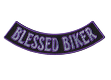 PATCH BLESSED BIKER BTM RK 12"-PPM5113 : 12W 3H - HighwayLeather