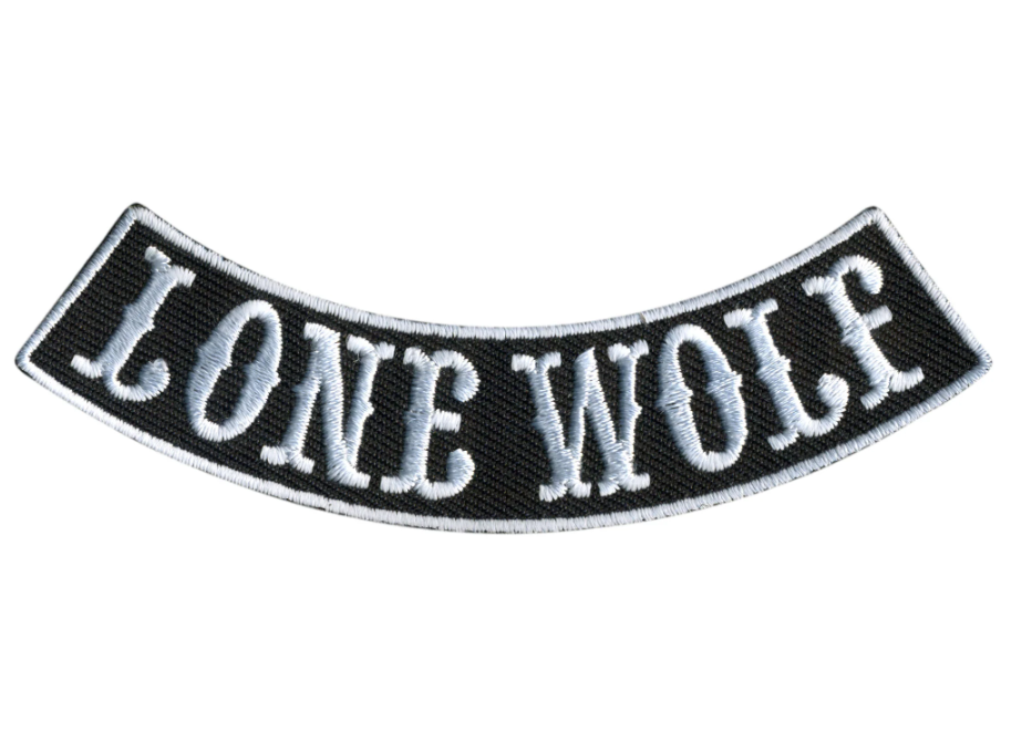 PATCH LONE WOLF BOTT ROCK 4"-PPM5144 : 4W 1H - HighwayLeather