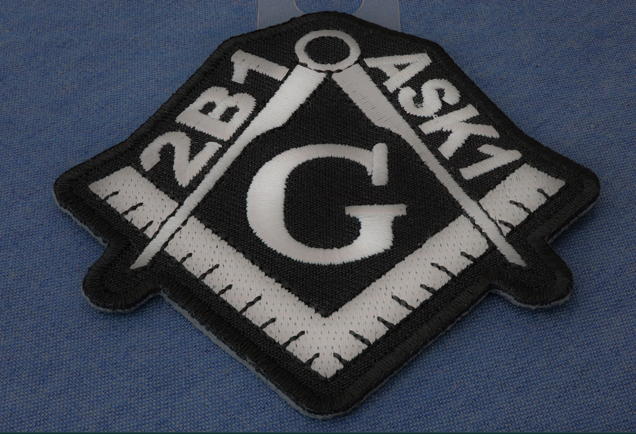 2B1 ASK1 Mason Symbol Patch-P4091 : 4x2.25 inch