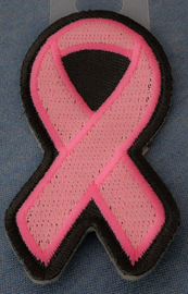 Small Pink Ribbon Breast Cancer-P2345 : 1.25x3 inch