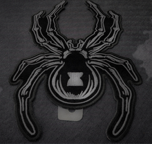 Large Iron on Spider Patch-PL6807 : 11x4.5 inch