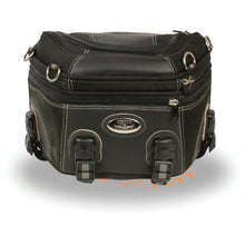 Milwaukee Leather MP8195 Small Black Textile and PVC Motorcycle Travel Rear Rack Bag