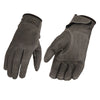 Milwaukee Leather MG7760 Women's Distressed Grey Leather Gloves with Gel Palms