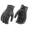 Milwaukee Leather MG7736 Women's Black 'Cool-Tec' Leather Motorcycle Riding Gloves