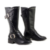 Milwaukee Leather MBL9423 Women's Black Studded Boots with Studded Outsole