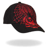 Hot Leathers BCA1014 Black Widow Ball Cap